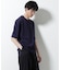 フェイクレイヤードキーネックTシャツ 半袖