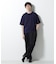 フェイクレイヤードキーネックTシャツ 半袖
