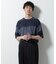 リラックス異素材ボーダーTシャツ 半袖