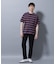 ナノベアボーダーTシャツ 半袖