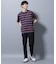 ナノベアボーダーTシャツ 半袖