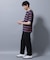 ナノベアボーダーTシャツ 半袖