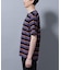 ナノベアボーダーTシャツ 半袖