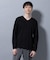 アンチスメルVネックTシャツ 長袖