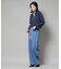 衿付アイレットクロップドニットカーディガン