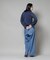 衿付アイレットクロップドニットカーディガン