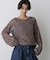 「STEVELOUR」シャイニーレースニットトップス