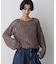 「STEVELOUR」シャイニーレースニットトップス