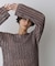 「STEVELOUR」シャイニーレースニットトップス
