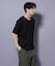 NORMANBROS／NORMANBROS別注 テレコUネックTシャツ 半袖
