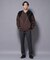 「N TROUSERS PREMIUM」RENU(R)ウール混洗えるサキソニーパンツ(セットアップ可)