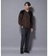 「N TROUSERS PREMIUM」RENU(R)ウール混洗えるサキソニーパンツ(セットアップ可)