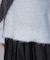モヘヤ起毛カーブパターンブロッキングニット
