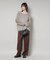 ミックスシャギーボートネックワイドニット