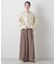 タックワイドカットジョーゼットパンツ