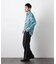 「EDITRIAL PRINT」アートフラワーシャツ