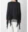 レースラッフルヘムカットトップス