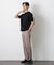 「FORMAL JERSEY」モックネックカットソー半袖
