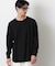 ミニワッフルクルーネックTシャツ 長袖