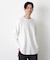 ミニワッフルクルーネックTシャツ 長袖