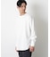 ミニワッフルクルーネックTシャツ 長袖