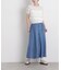 テンセルデニムギャザーワイドパンツ(セットアップ可)