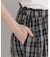 チェックイージーワイドパンツ