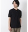 ワイドリブスタンダードヘンリーネックTシャツ 半袖