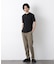ワイドリブスタンダードヘンリーネックTシャツ 半袖