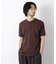 ワイドリブスタンダードヘンリーネックTシャツ 半袖