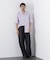 「OtoNANO」オープンカラーストライプ半袖シャツ