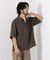 「メランジドライ」ZIPシャツブルゾン(セットアップ可)