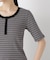 ボーダーテレコヘンリーネックTシャツ
