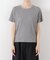 ラメリブカットクルーネックTシャツ