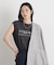 MINERALTEX(TM)ロゴプリントノースリーブTシャツ