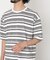 コーマコットンランダムボーダーTシャツ