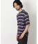 コーマコットンランダムボーダーTシャツ