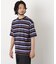 コーマコットンランダムボーダーTシャツ