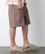 ｢FRENCH LINEN｣ ベルテッドワイドショーツ