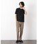 「モダンコンフォート」ヘリンボン クルーネックTシャツ 半袖