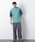 2トーンシルケット切り替えTシャツ 半袖