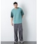 2トーンシルケット切り替えTシャツ 半袖