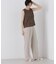 リネンライクワンタックセンタープレスパンツ(セットアップ可)