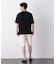 リンクスジャガードリーフ柄Tシャツ