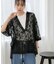 WEB限定／フラワーレーススキッパープルオーバーシャツ