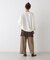 ベルト付きツイルワイドパンツ(セットアップ可)