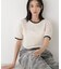 WEB限定／ベロアパイピングリンガーTシャツ
