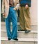 「STEVELOUR」太コールストレートパンツ