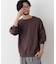 ソフトメランジクルーネックTシャツ 長袖