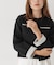 WEB限定／スポンディッシュＷフェイスバイカラーニットカーディガン